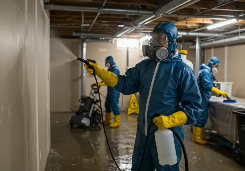 Basement Sanitization and Antimicrobial Treatment process in Madison County, AR